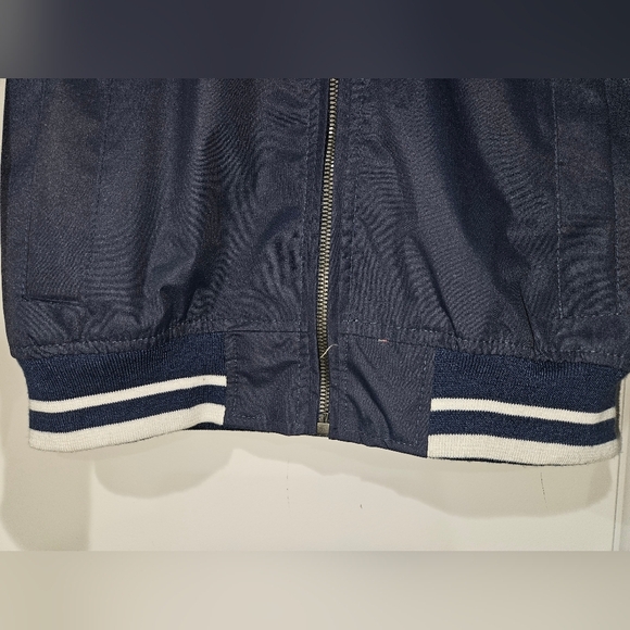 U.S. POLO ASSN. NAVY BLUE RETRO BOMBER VARSITY JACKET Youth Size Large - Picture 5 of 10